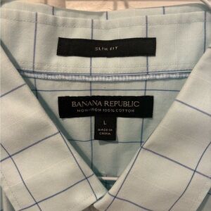 Men’s Banana Republic Long Sleeve Button-Down Dress Shirts (2)